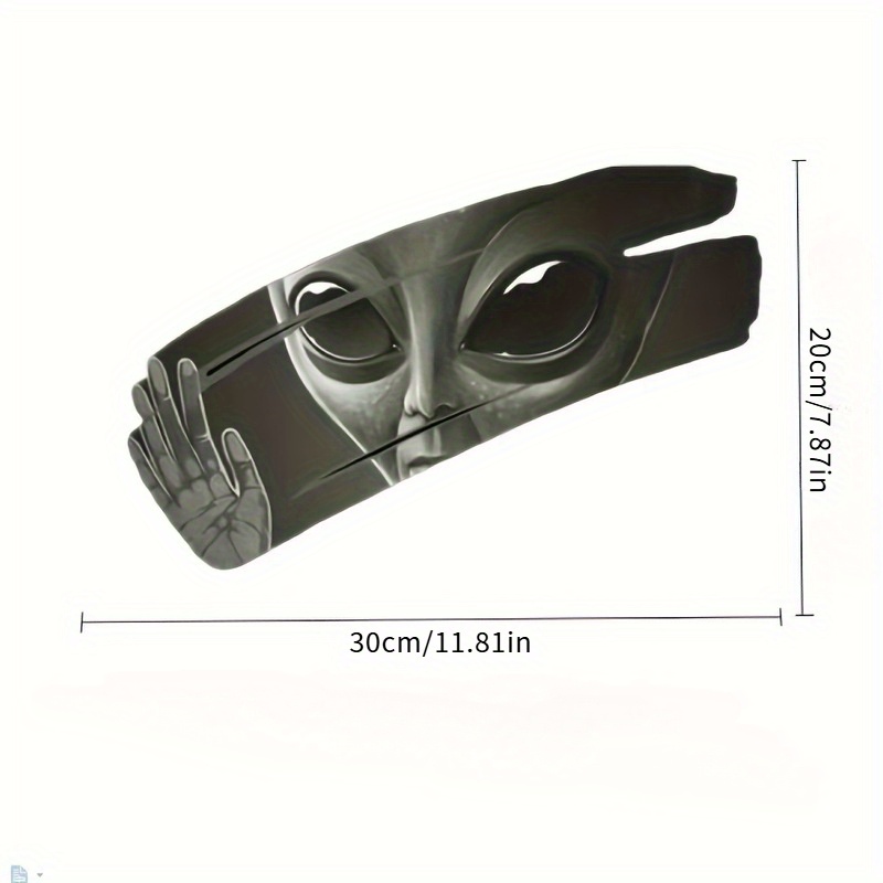 1pc Greeting Car Decal - Pvc, Self-adhesive Cover & Decoration Sticker With For Rear Window & Body, Cartoon Design, Reusable