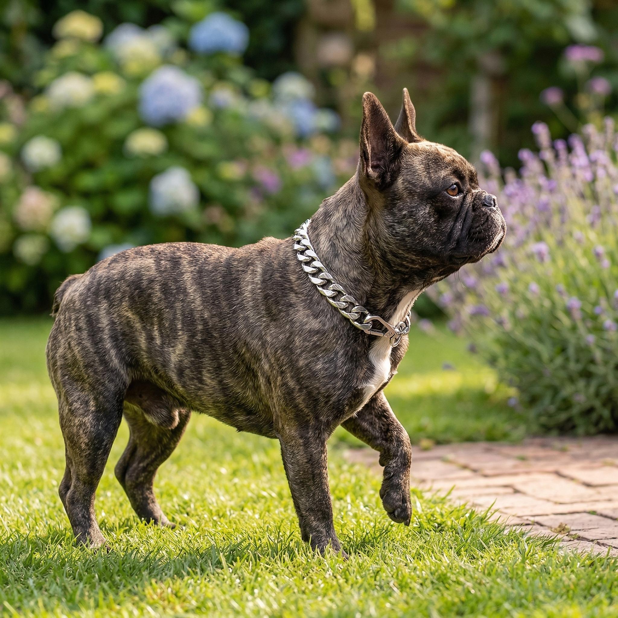 Punk Style Alloy O-Chain Dog Collar for Pets
