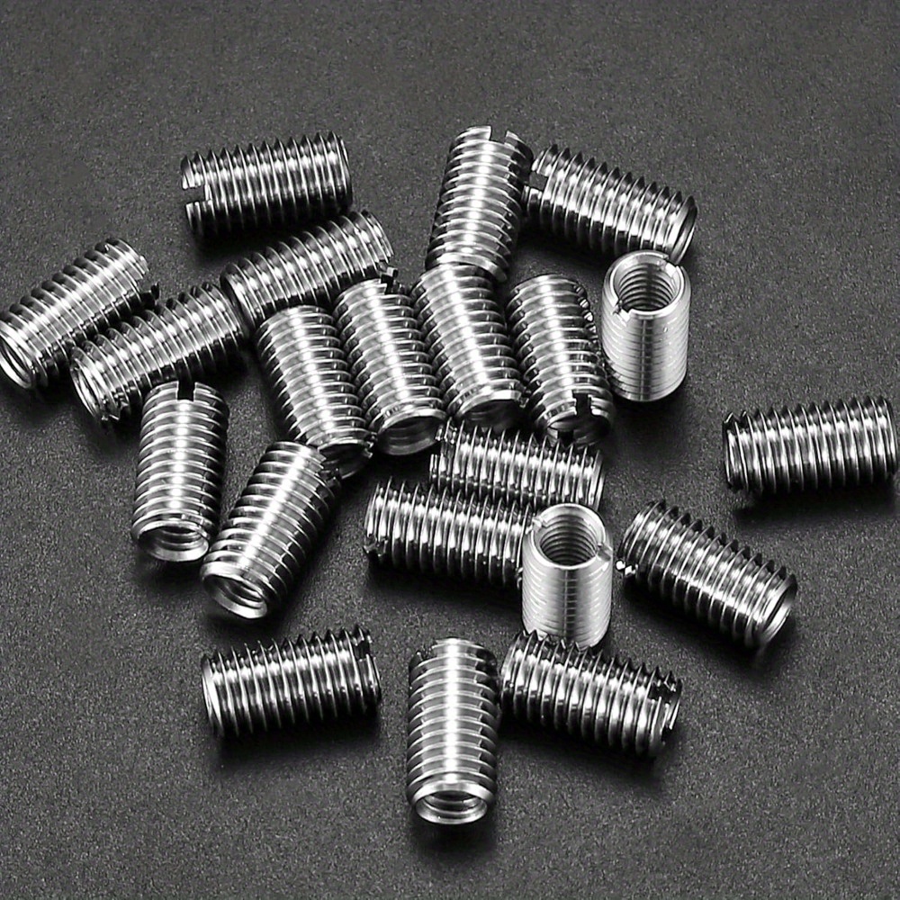 Stainless Steel Threaded Insert – M6x1.0 Female To M8x1.25 Male, 303 SS, 10-Pack – For Thread Repair & Reducers