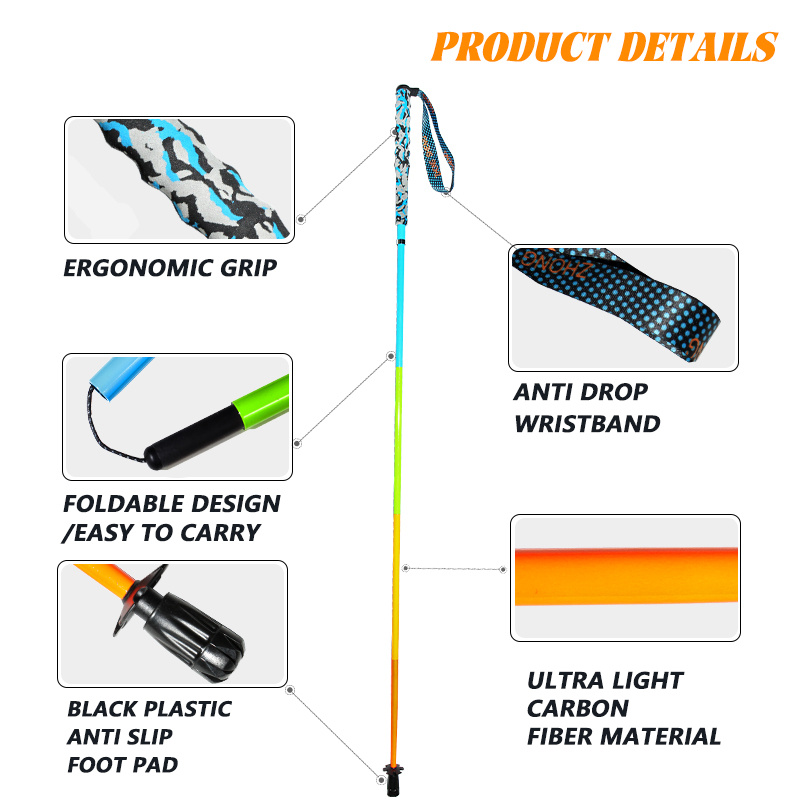 Lightweight Portable Carbon Fiber Trekking Poles