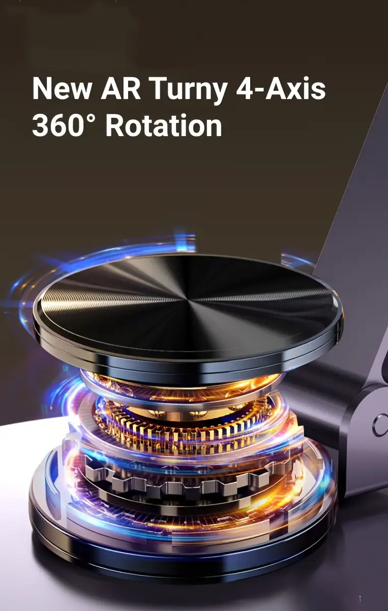 A 360-Degree Rotating Aluminum Alloy Phone Stand - a Compact Portable Folding Desktop Holder, Suitable for All Smartphones And Tablets, an Ideal Office Accessory for Use During 17 Different Holidays.