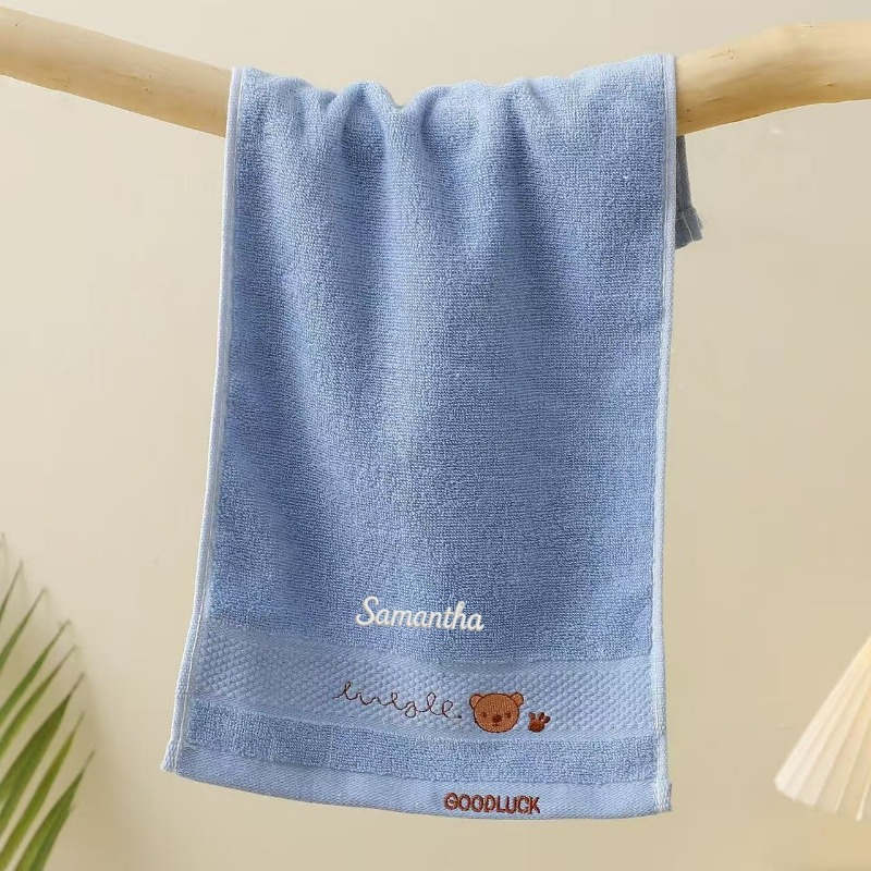 TEMU Asciugamano ricamato con personalizzabile, confortevole, , cuciture resistenti, asciugamano da bagno regalo per , regalo per le feste, regalo di