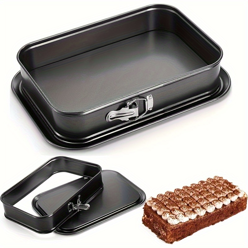 TEMU 1pc Premium Carbon Steel Springform Cake Pan With Removable Bottom- Leak-proof, Easy To Clean, Perfect For Cheesecakes, Brownies, And Holiday