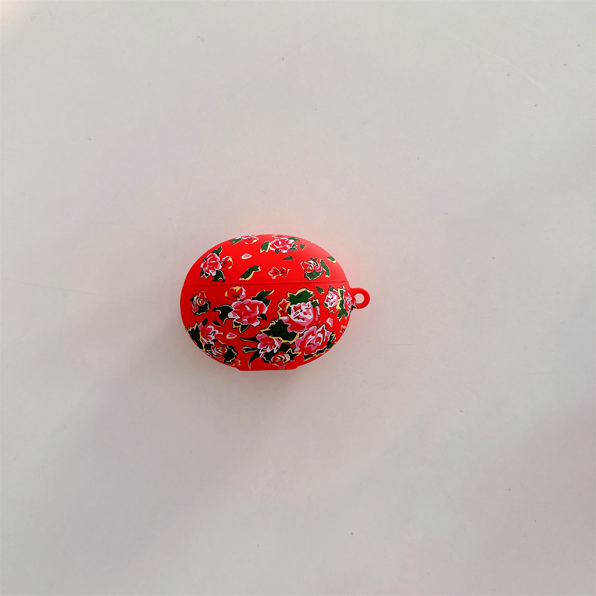 TEMU 1pc Floral Red Tpu Earphone Case, Shockproof Protective Cover Compatible With Forfreebuda3, Buda5, Pro3 Models