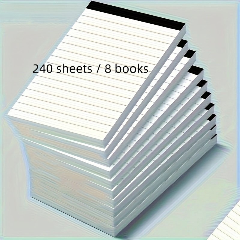 TEMU 8pcs A7 Grid Notebooks (240 Sheets Total, Per Notebook), Portable And Suitable For Students And Office Use, Ideal For Daily Note-taking