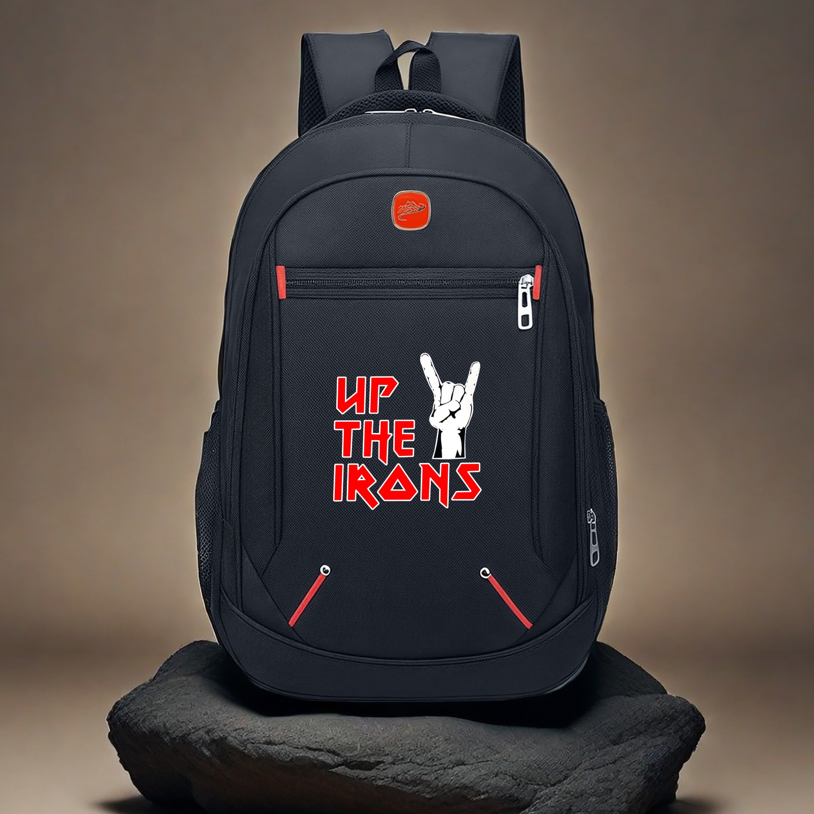 Rock Hand Gesture UP Rugzak voor Tieners en Jongeren, een Fantastische Cadeau Optie, Ruime Reisrugzak Geschikt voor School, College, Werk, Woon-werkverkeer, Gym, Wandelen, Outdoor Kamperen, Sportfestivals en Dagelijks Gebruik, voor Tieners