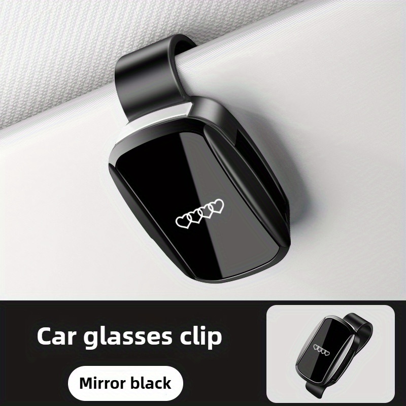 E-shop Love Auto-Sonnenblenden-Aufbewahrungsbox fürs Auto, 02 modische Brillenaufbewahrung für Lieblingsbrillen, Auto-Brillenclips, langlebiges