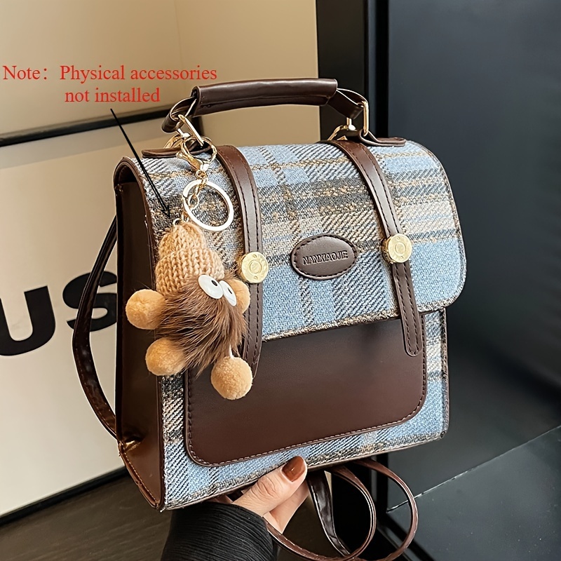 TEMU Ladies Handbags | Casual Backpack, Travel Handbag, Versatile Small Rucksack, Shoulder Bags, Pattern, Zipper Closure, Utility Pocket, Material