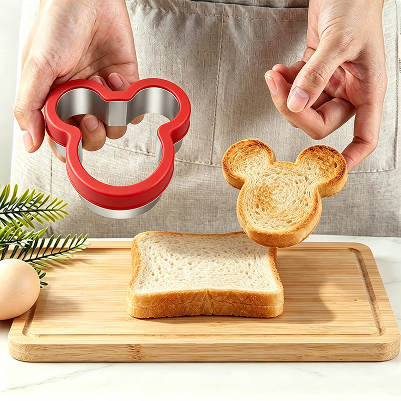 TEMU 1pc Sandwich Cutter, Sandwich Mold, Reusable Cookie Cutter - Durable And Easy To Clean, Hand-safe, 430 Stainless Steel Cutter, Suitable For Home