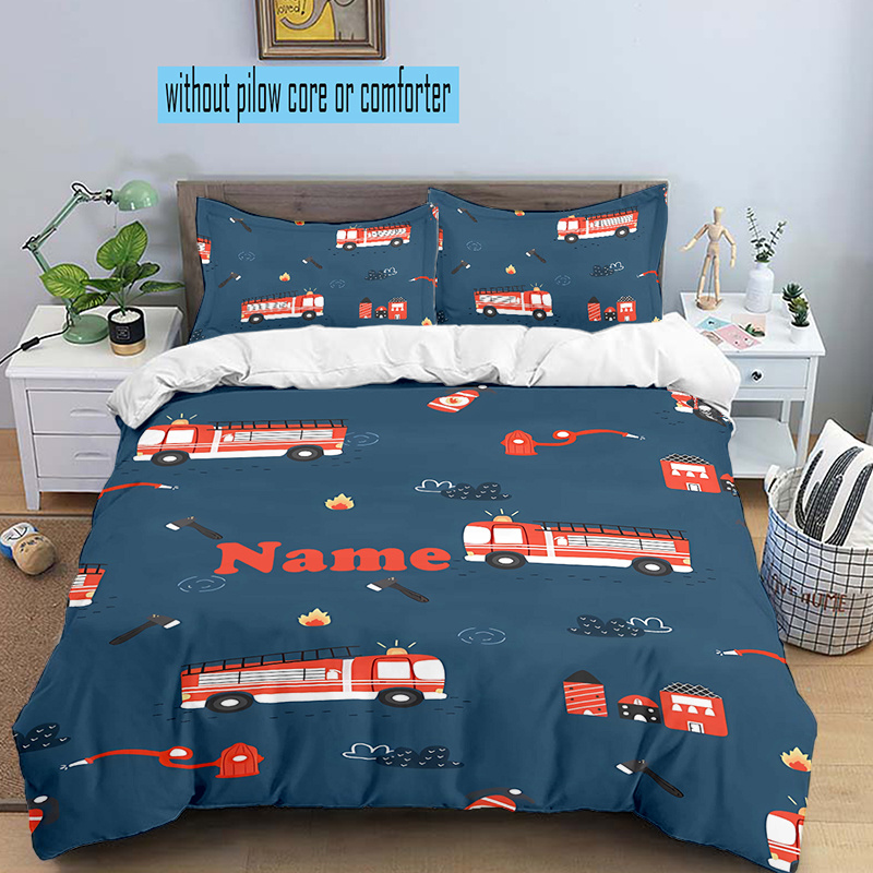 Amazon Fire Truck Bedding Twin Custom Name Fire Truck Bedding Set