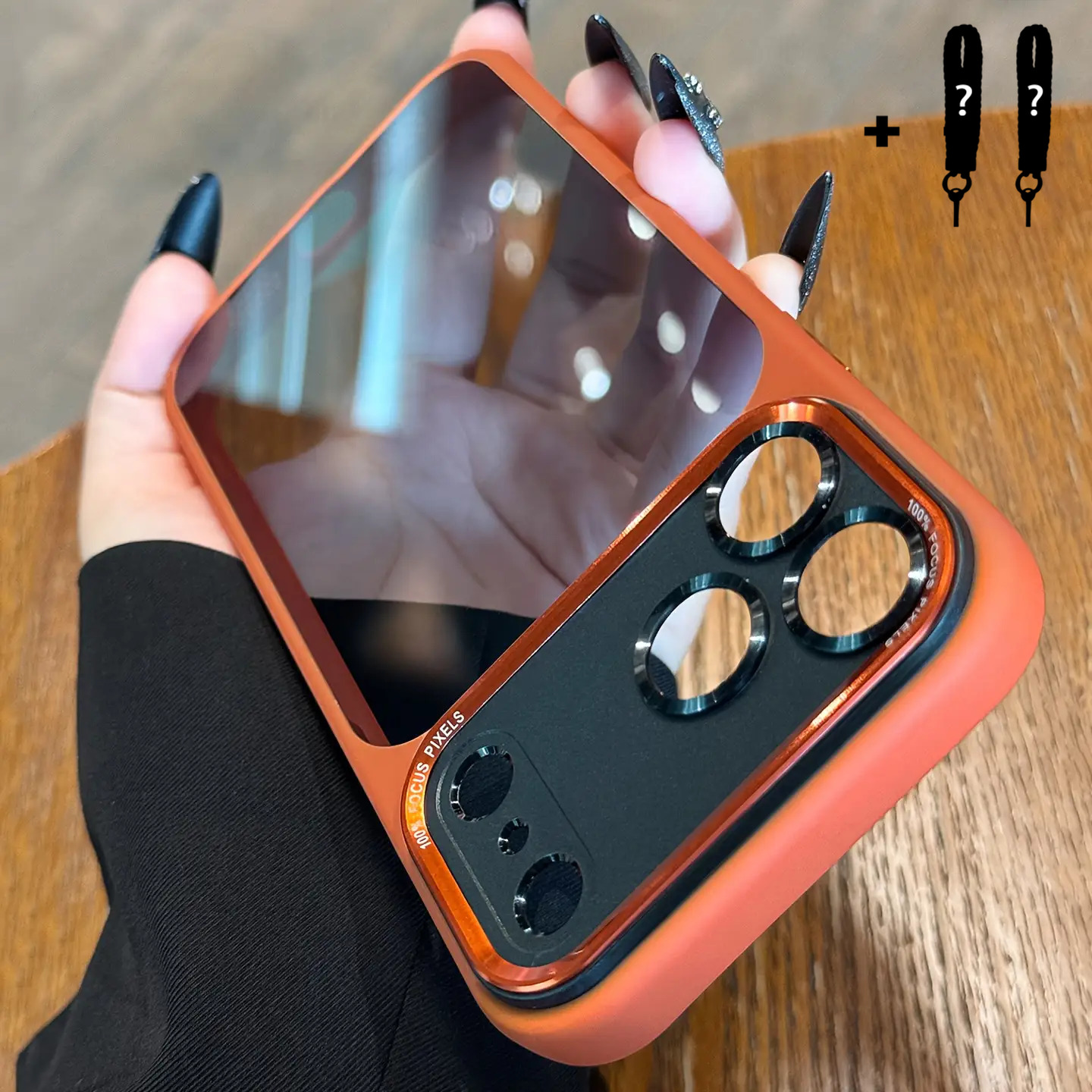 Phone Case - 1 Phone Case + 2 Random Lanyards-luxury Magnetic Semi-transparent Shockproof Armor Case, Durable Accessory For Iphone 17 Pro Max, 16, 15 Series (pro Max, Pro, Plus, Air)