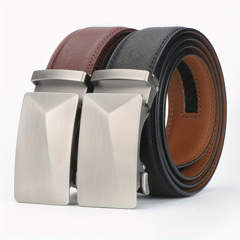 genuine leather ratchet belt sold on Temu United States