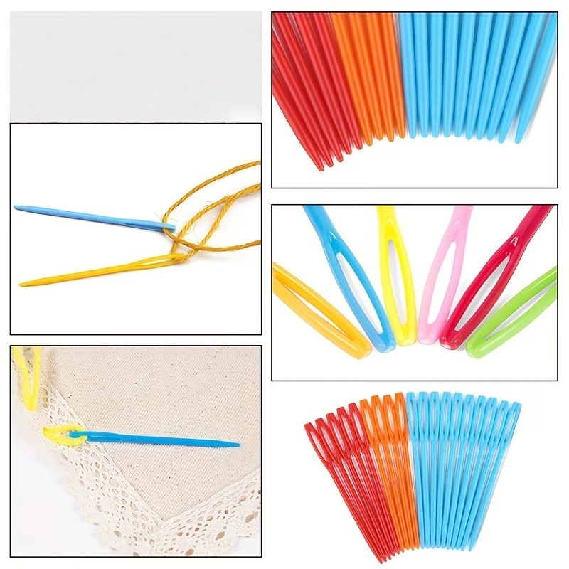 Pack of 148 Large Eye Sewing Needles for DIY Crafts