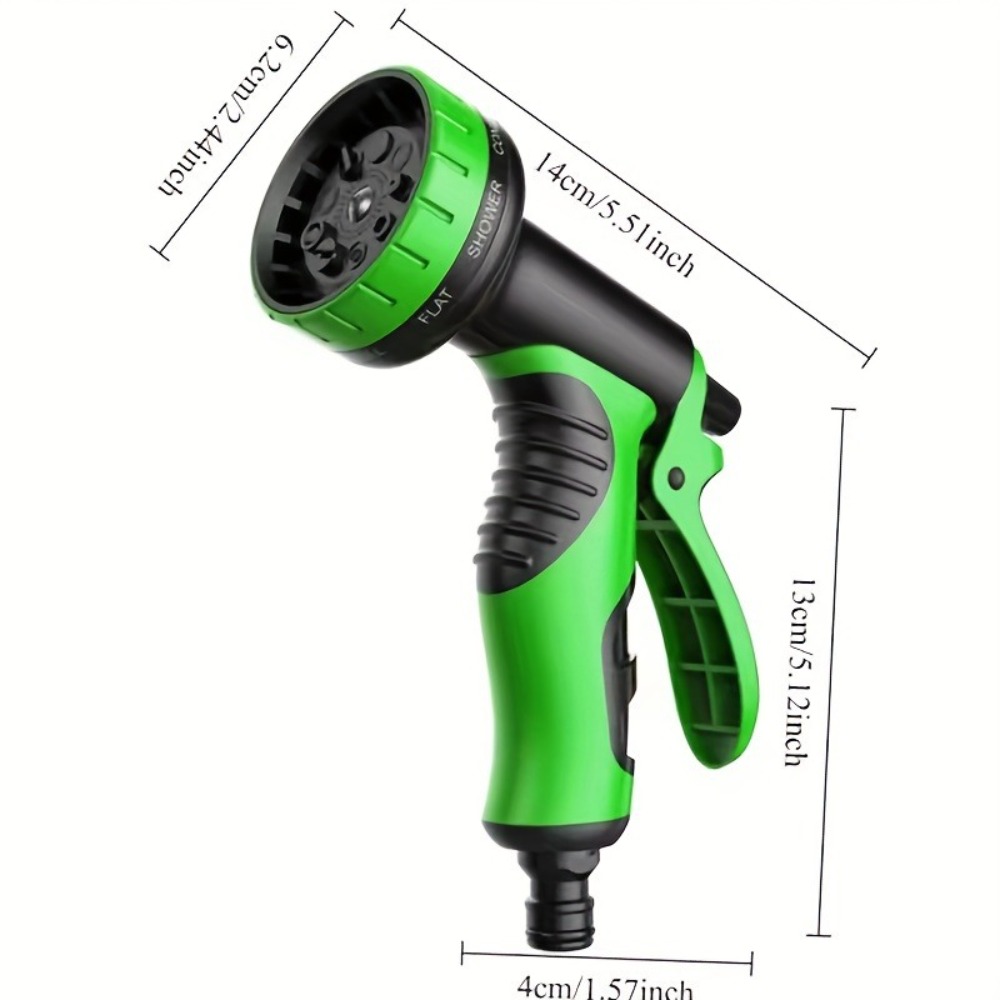 Heavy Duty 100ft/ 50ft Stainless Steel Water Hose with 10 Function Nozzle - Pet Safe High Garden Water Hose, Car Wash Water Hose, No Need to Worry About Pressure, Bend or Stretch, Durable and Break Resistant, with Portable and Wrap-Free Design