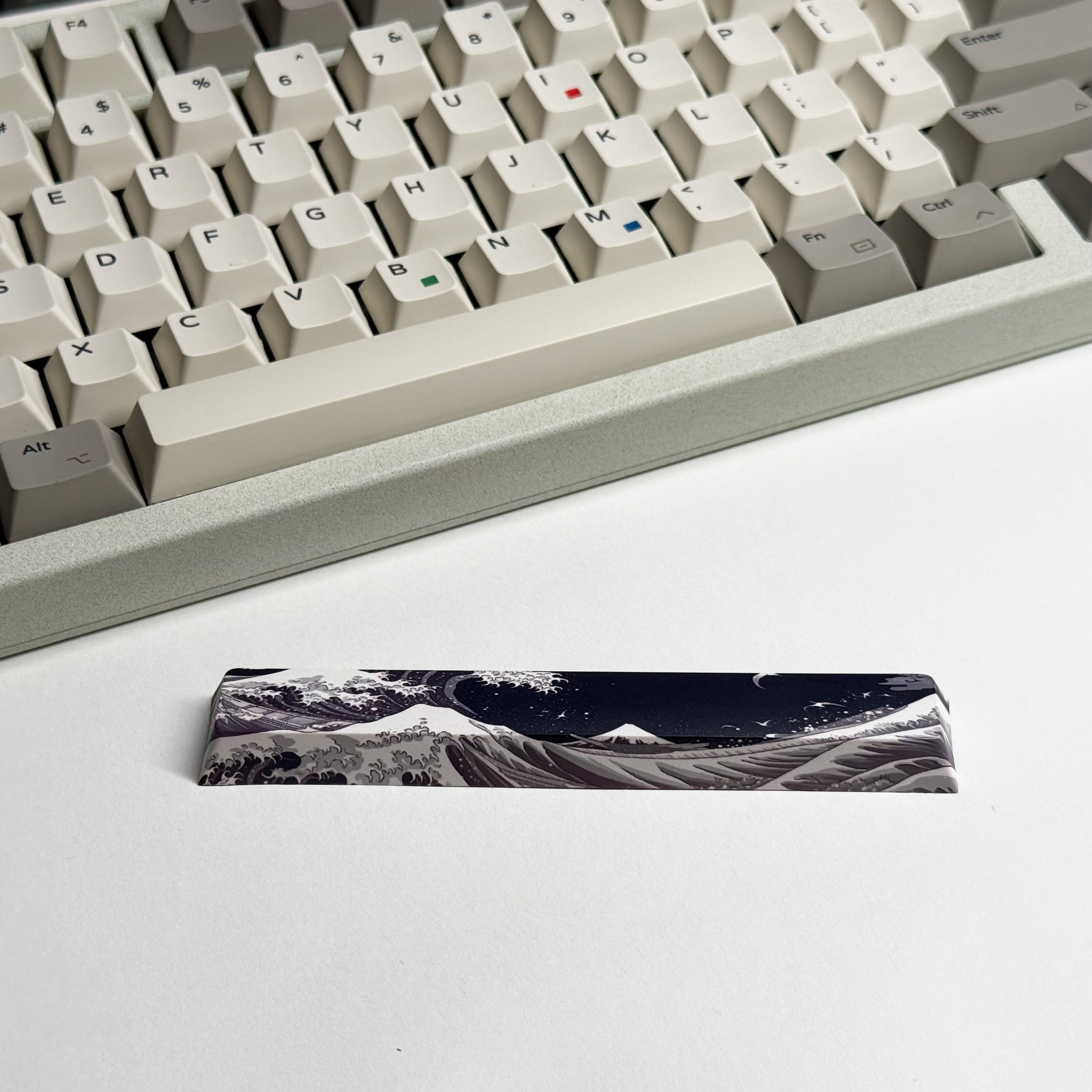 TEMU CAPSKYCEER Barre d'espace PBT Compatible pour /Gateron MX - 1 pièce (Barre d'espace) ou pour Claviers Mécaniques, Profil Cherry, PBT par