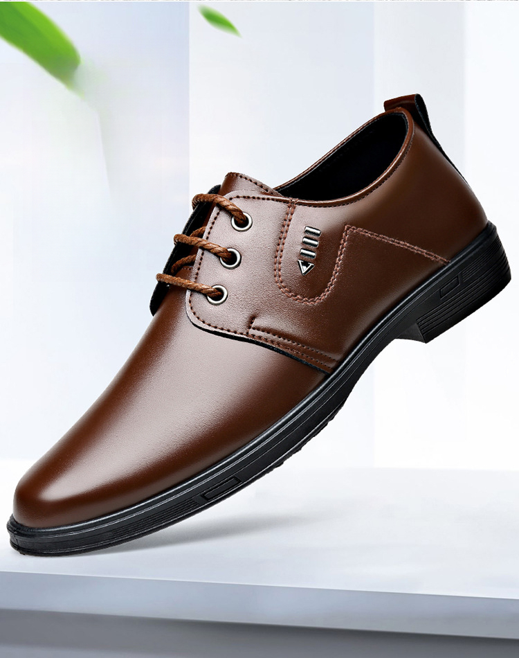 Chaussures polyvalentes pour affaires, déplacements, entretiens, mariage, chaussures de travail antidérapantes et résistantes à l'usure, chaussures de conduite à lacets, chaussures habillées pour hommes de style luxe léger
