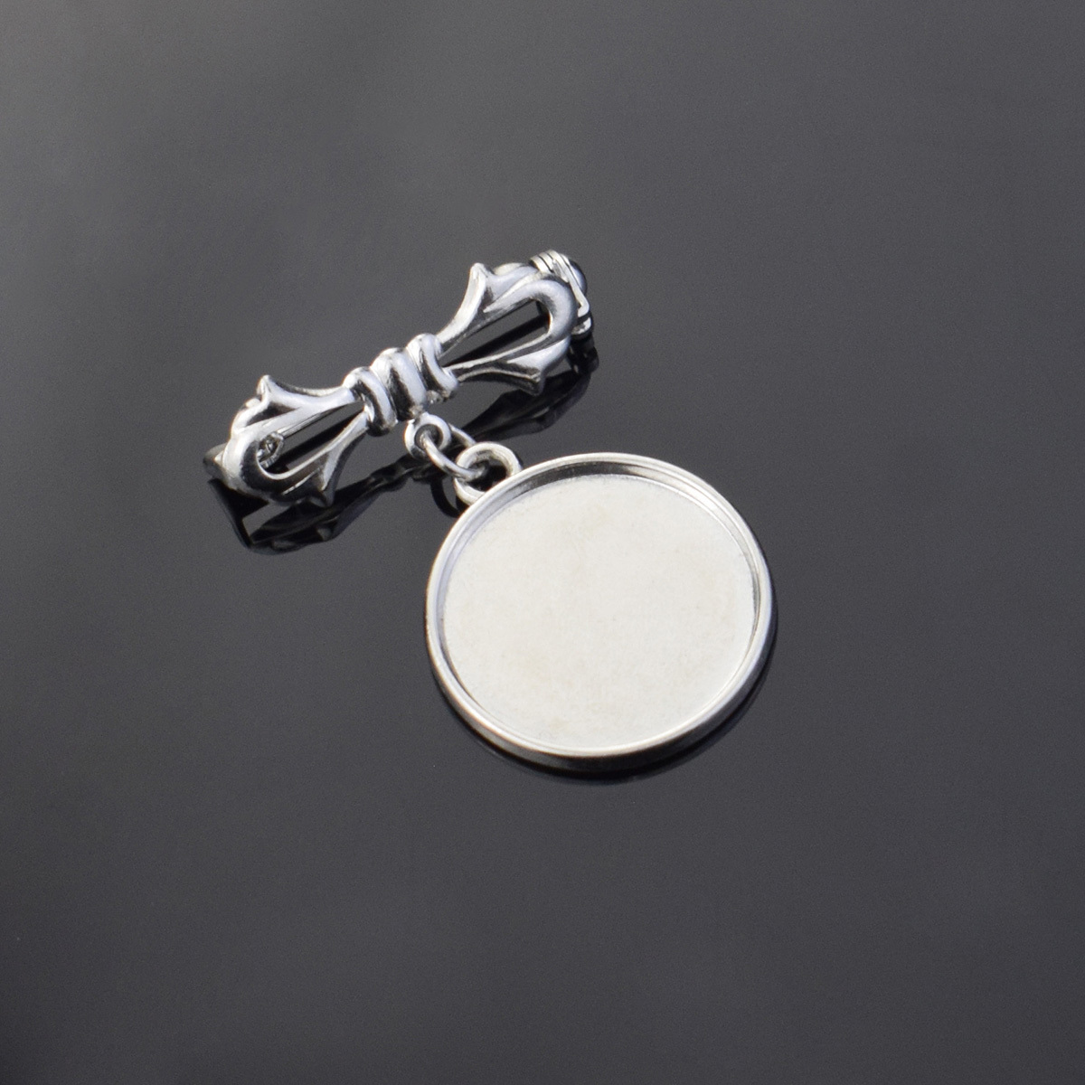 TEMU 4 Piezas de Broche Exquisito DIY Estilo Luna, Adecuado para Cabujón de Vidrio de 20mm, Joyería de Moda para Mujeres, Colgante Broche, Regalo de