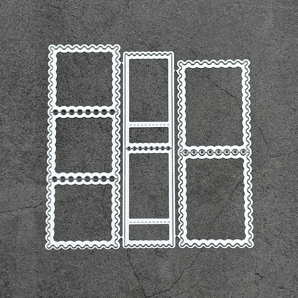 E-shop Quadratischer Rahmen Metall Stanzform, Schneidstempel zum Prägen, Dekoratives Fotopapier, Scrapbooking und Kartenherstellung