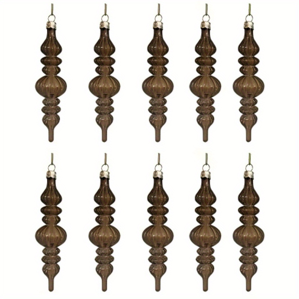 TEMU 10pcs Plastic Drop Christmas Ornaments, Hanging Ornament, Tree Hanging Balls Xmas Decor For Holiday Wedding Party