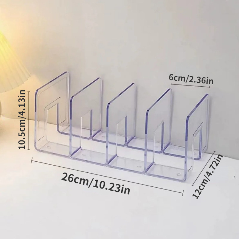 2pcs Clear Acrylic Bag Display Shelf - Luxury Adjustable Purse Organizer For Closet, Wardrobe And Retail Storage - Divider Rack