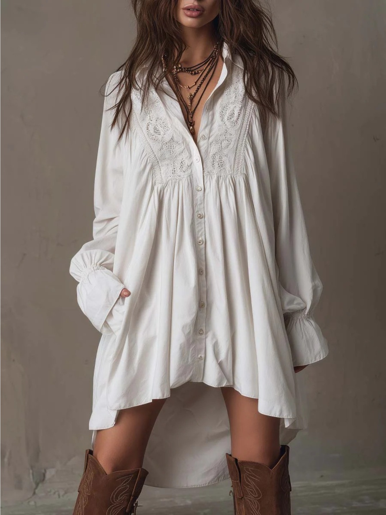 white high low lace dress sold on Temu United States
