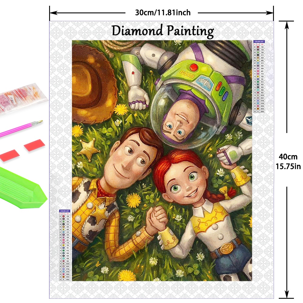 TEMU Nouveau Kit de Peinture Diamant Série 5D Diamant Rond Complet Artiste Chambre Décoration Murale Artisanat Créatif Cadeau de Fête