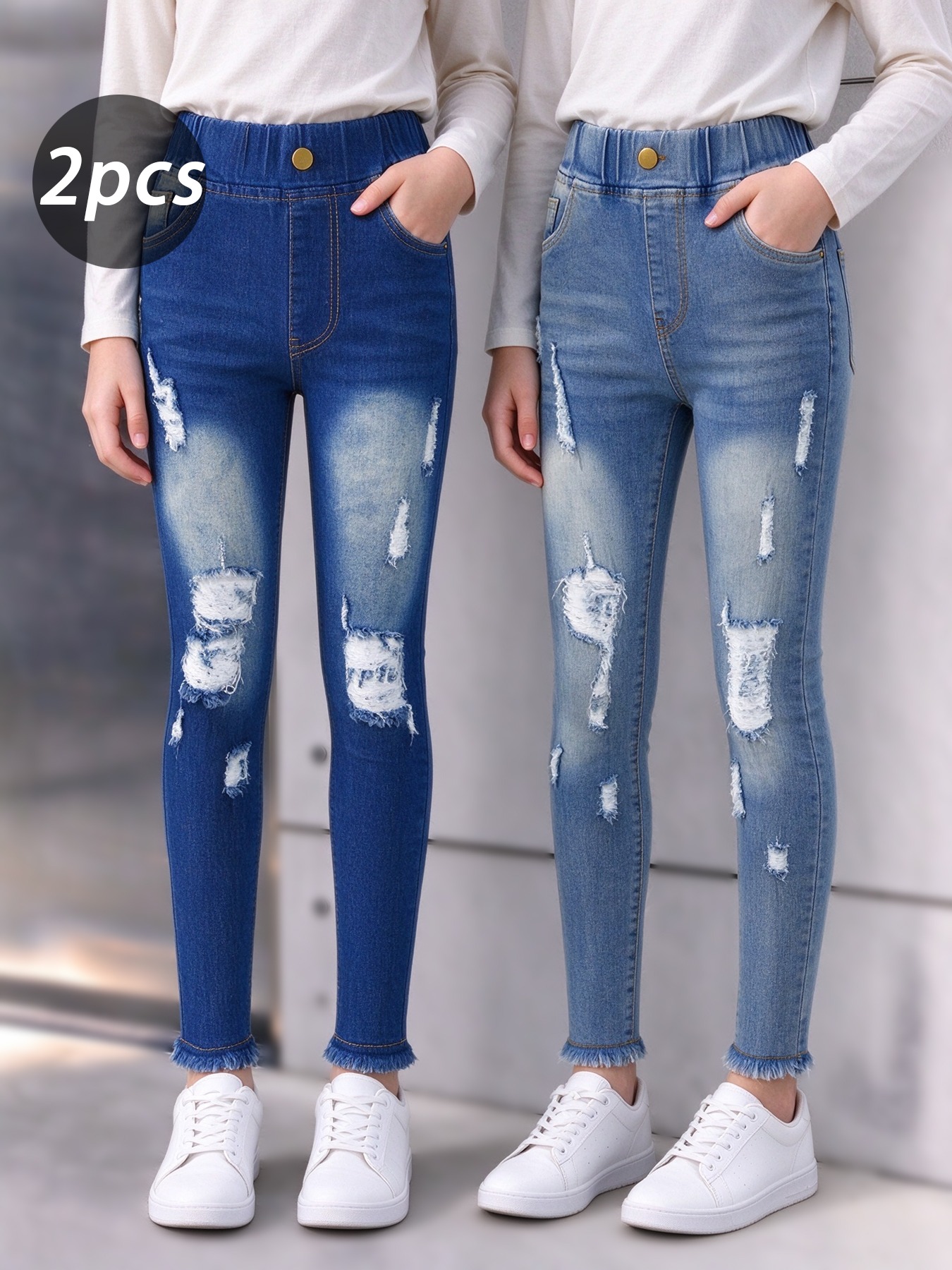 little girl jeans sold on Temu United States