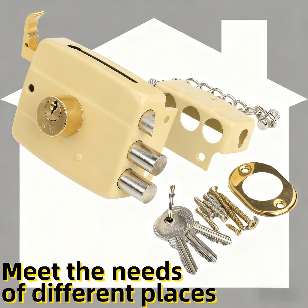 Garage Door Locks From Inside 2-Pack Heavy Duty Garage Door Inside Deadlock - Galvanized Steel Side Lock For Extra Security (Fits Most Doors) Garage Door Deadlock - View #8