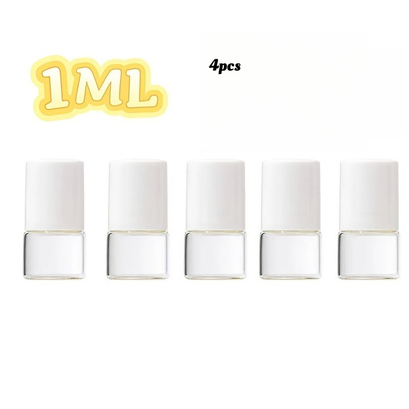 TEMU 4pcs Mini Glass Roller Ball Accessories, Compatible With All Bottle Types, Individual Capacity 0.03oz, Featuring A 2mm Ball Design, Ideal For