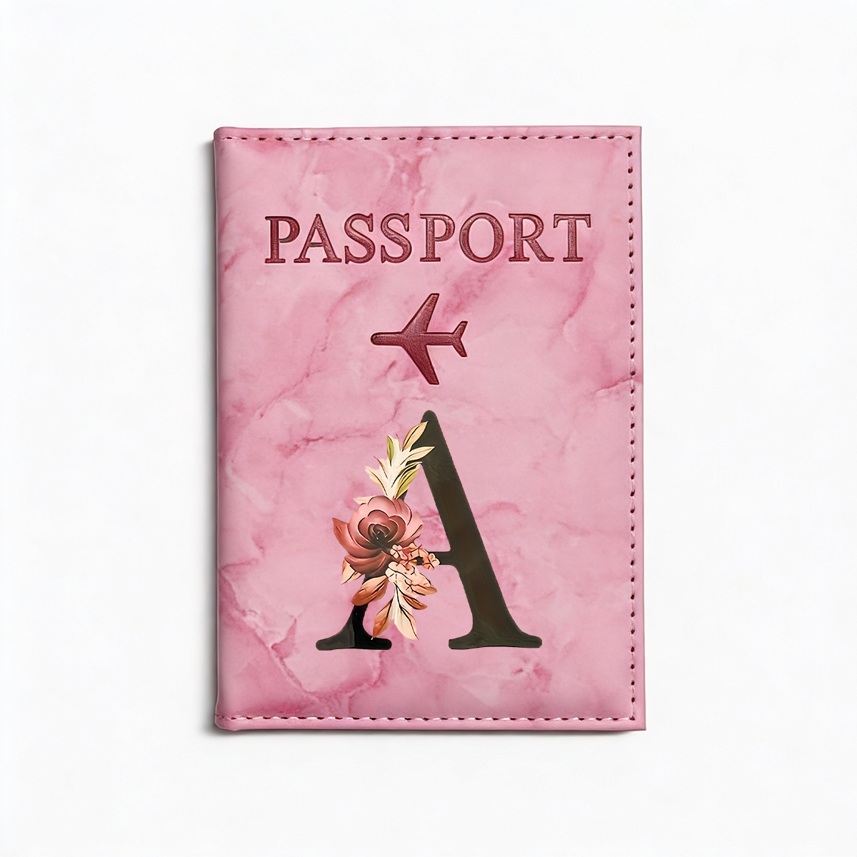 TEMU 1pc de Pasaporte de Viaje con Protector de Pasaporte Estuche para Tarjetas de Crédito de Viaje Identificación y Soporte de Pasaporte A-Z