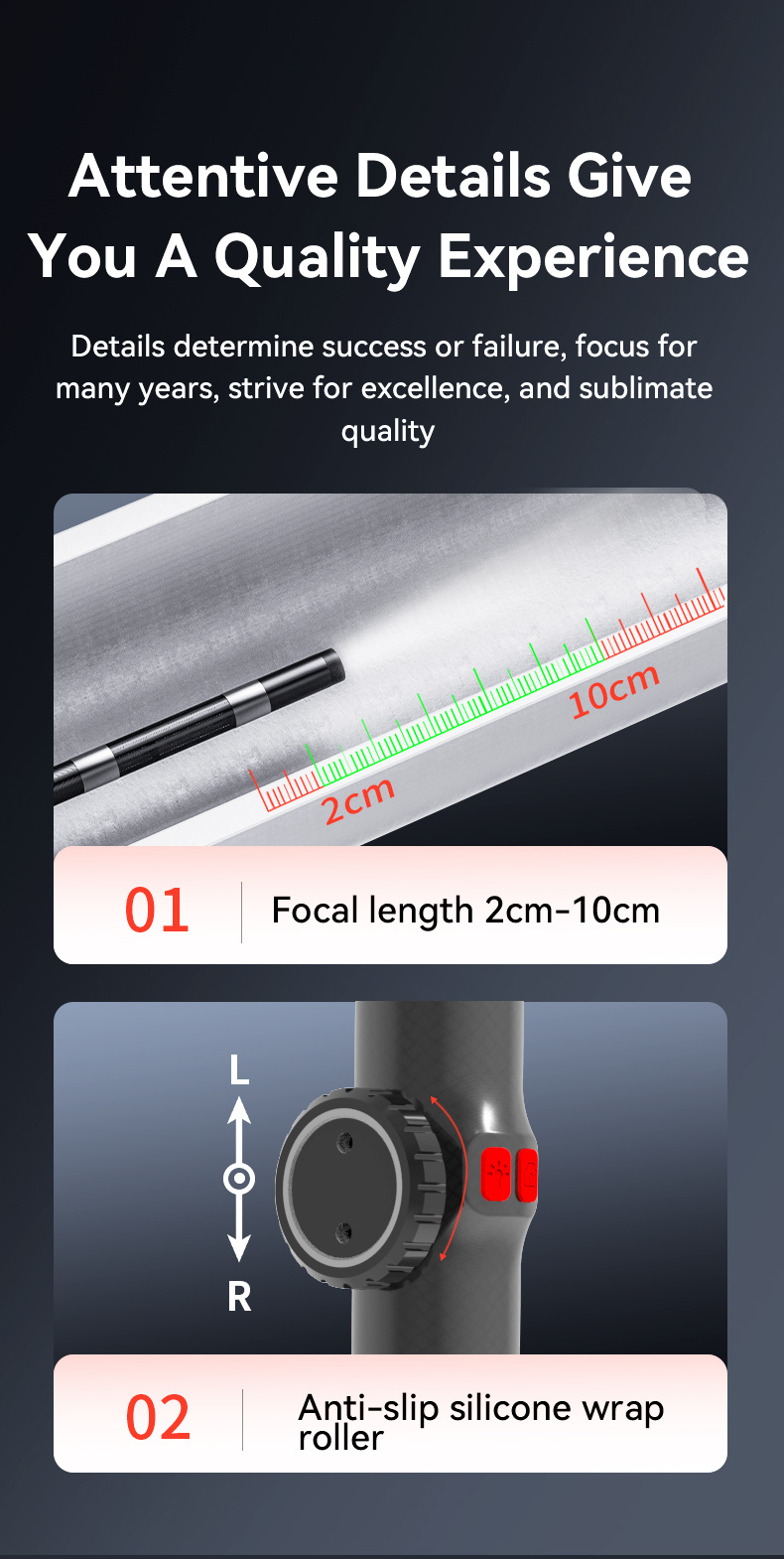 360 dual directional articulating borescope 1080p camera endoscope with   suitable for automotive maintenance and plumbing examination Product details 5