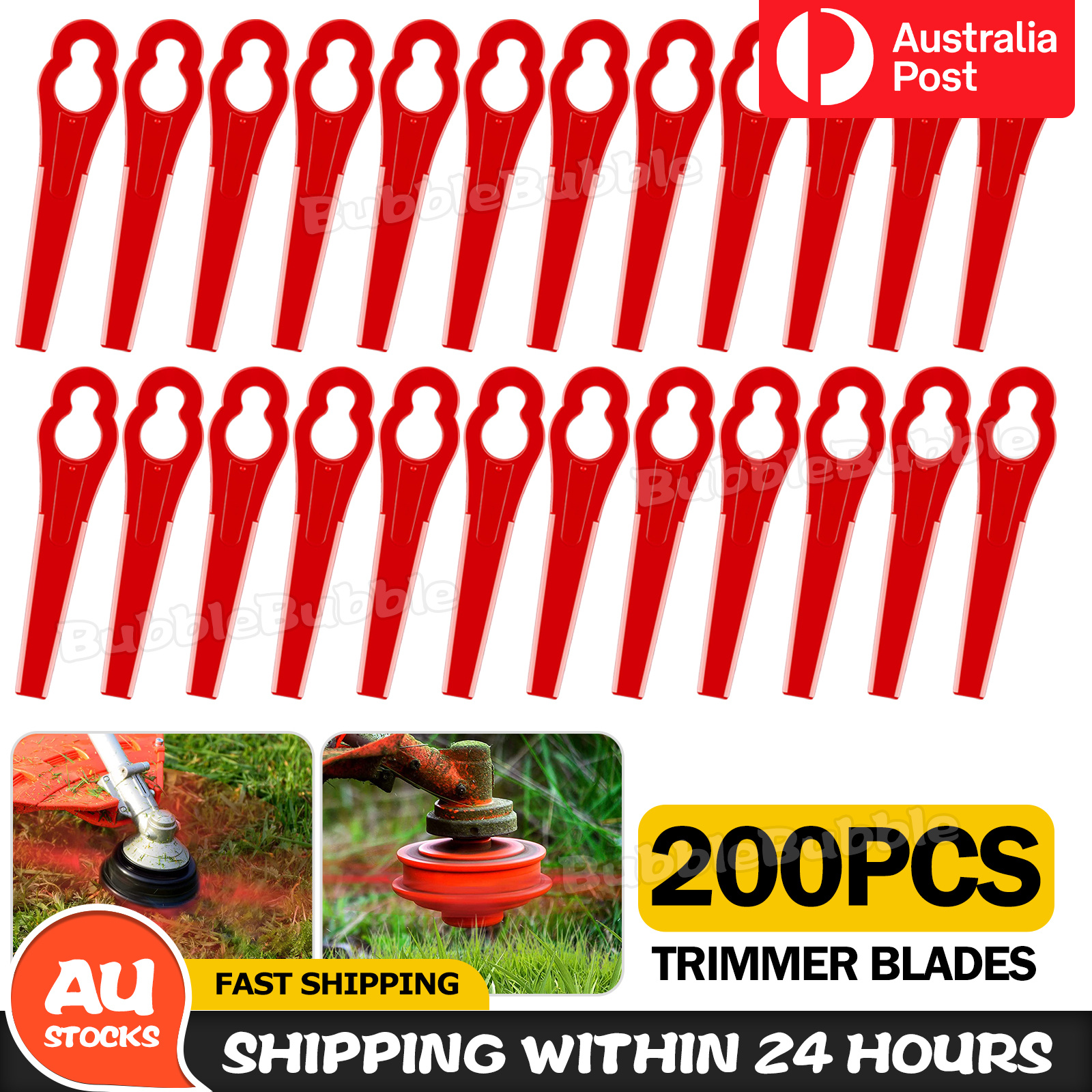 TEMU 200pcs Of Plastic Lawn Cutting Trimmer For Gardens And Yards, Replacement Parts For Trimming Tools