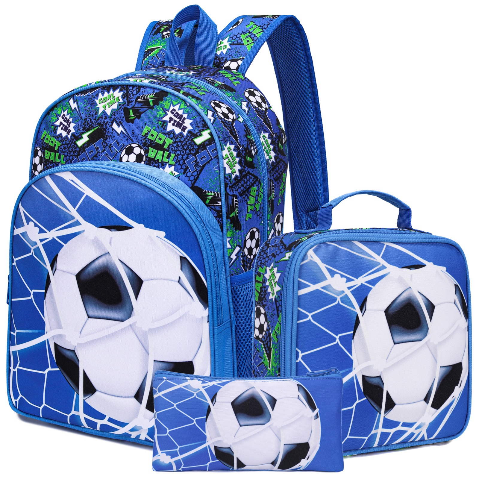 Amazon Soccer Print Backpack Boys School Bag Football Sold On Temu