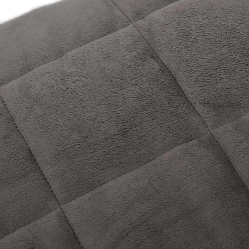 Svorio antklodė pilka 200x230 cm, 13 kg, imituojanti 10 % kūno svorio. Kompaktiška, su kišenėmis, kuri tolygiai paskirsto svorį per visą kūną