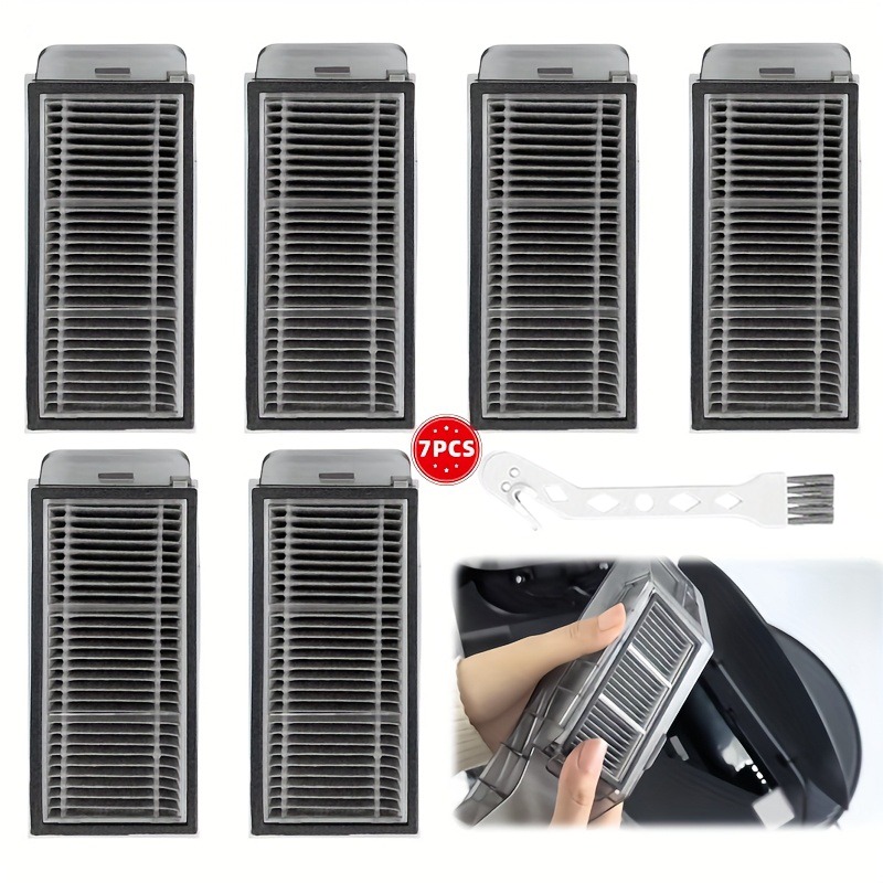 TEMU 7pcs Replacement Hepa Filter Parts Additions, Compatible With X50 Ultra Complete, L50 Pro Ultra, X50 Master, L40s Pro Ultra, V50 Ultra Complete