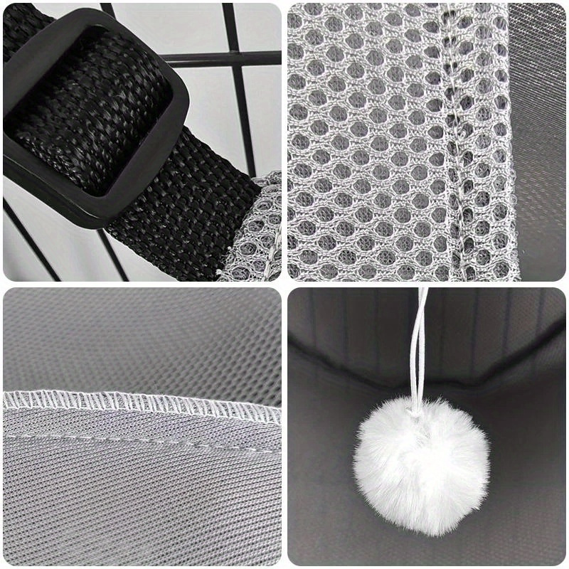 Adjustable Cat Hammock with Straps for Pet Cages