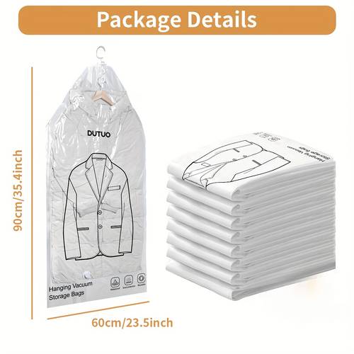 hanging vacuum storage bags sizes suitable for clothing suits and jackets wardrobe organizer bags and travel
