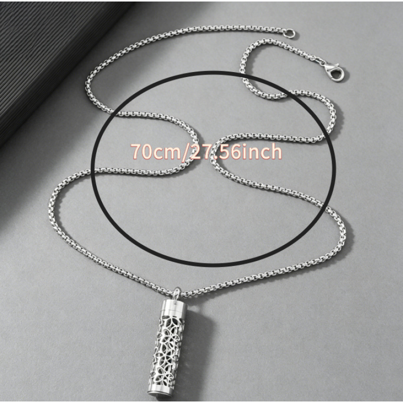 Women's Essential Oil Necklace Stainless Steel Aromatherapy Pendant