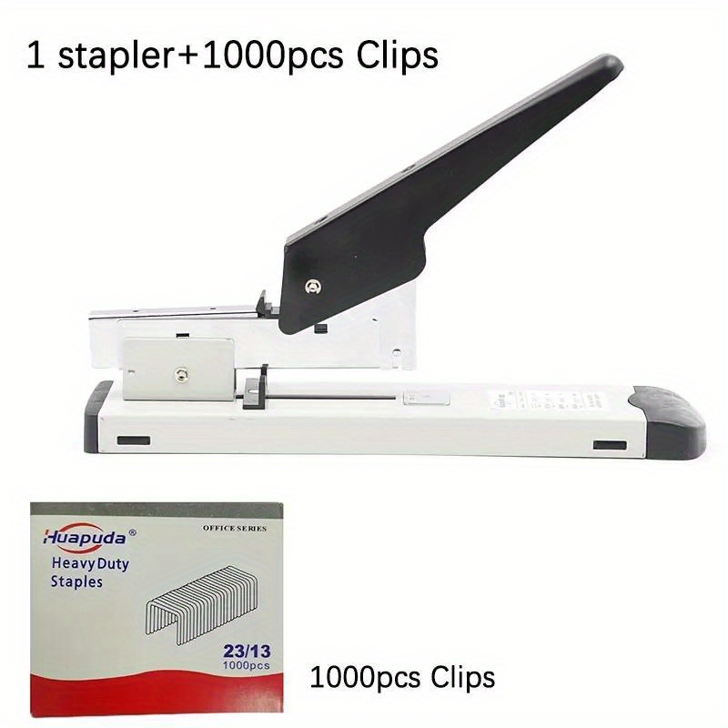 E-shop Großer mit hoher Kapazität, handbetrieben, Heftnägel , Papierhefter, 1000 Stück, 23/13, 23/6, Buchbinden
