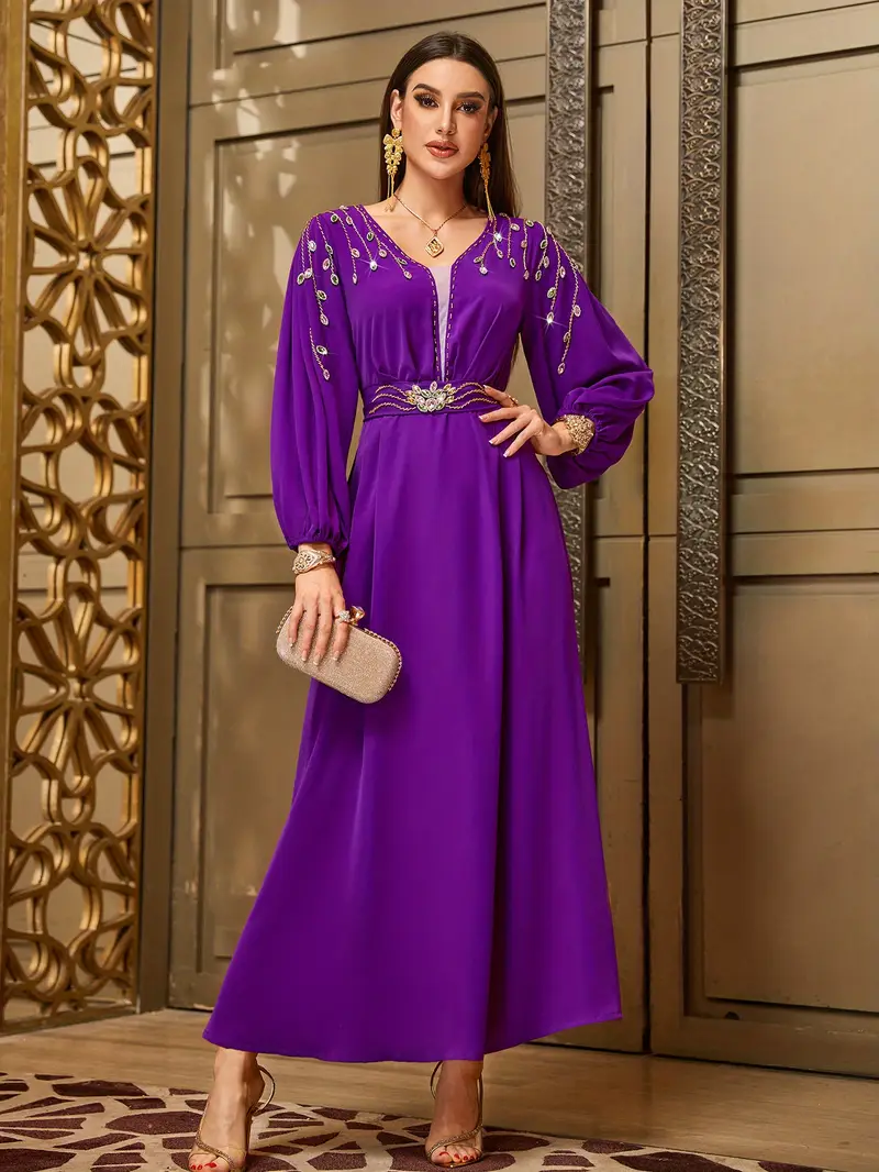 womens purple casual dresses Fall Dress, Women Dress, Purple Clothing, Circle Dress, Knee Length Dress, Formal Dress, Short Sleeve Dress, Oversize Dress, 1950's The dress has a vintage feel Women's Lantern Short Sleeve Plunging