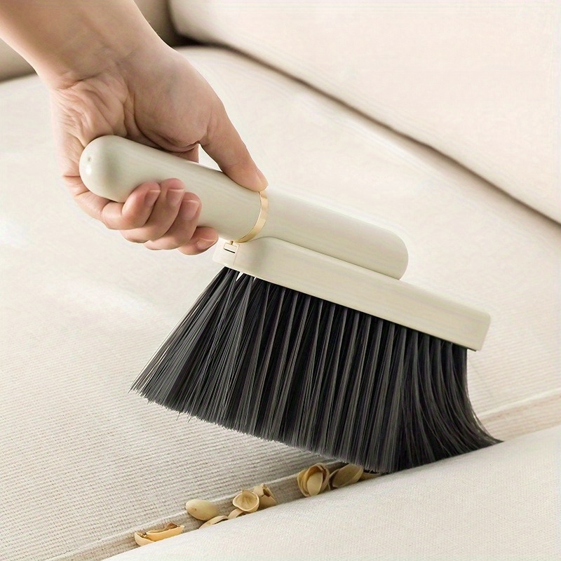 1pc versatile soft bristle handheld brush for clothing blankets carpets no shedding dual use with small broom head   bedroom   room car interior cleaning details 2