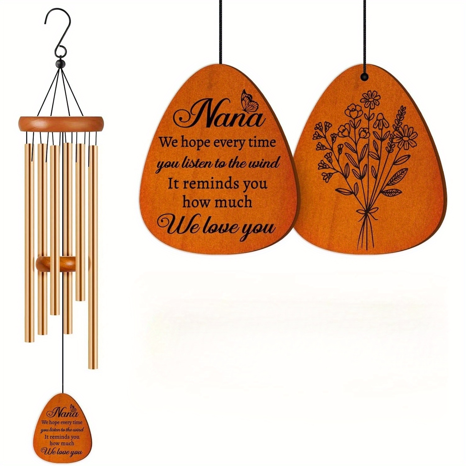 TEMU A For A Golden Anniversary, A Birthday Present For Grandma, Beautiful Wind Chimes For, For The Best On, Christmas, Or Thanksgiving