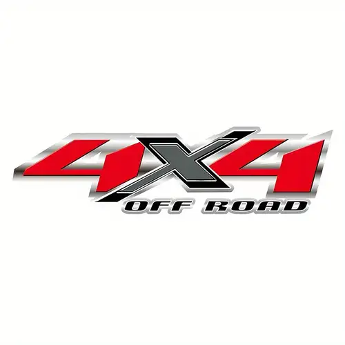 4WD Car Chrome Sticker Badge Emblem For All Wheel Drive Off Road Auto 4WD Car Chrome Sticker Badge Emblem For All Wheel Drive Off Road Auto