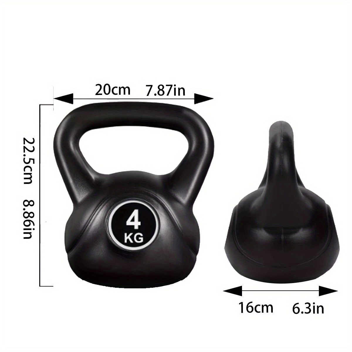 TEMU 4-10kg Kettlebell Weight Set Kettlebells Exercise Home Fitness Workout Gym