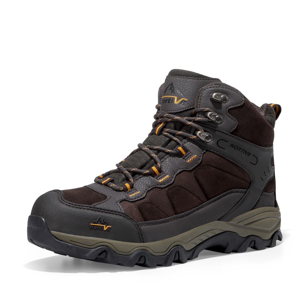 Image of Nortiv8 Men's Hiking Boots For Outdoor Use | Footwear For Trekking And Mountaineering Suitable For Backpacking And Trail Activities