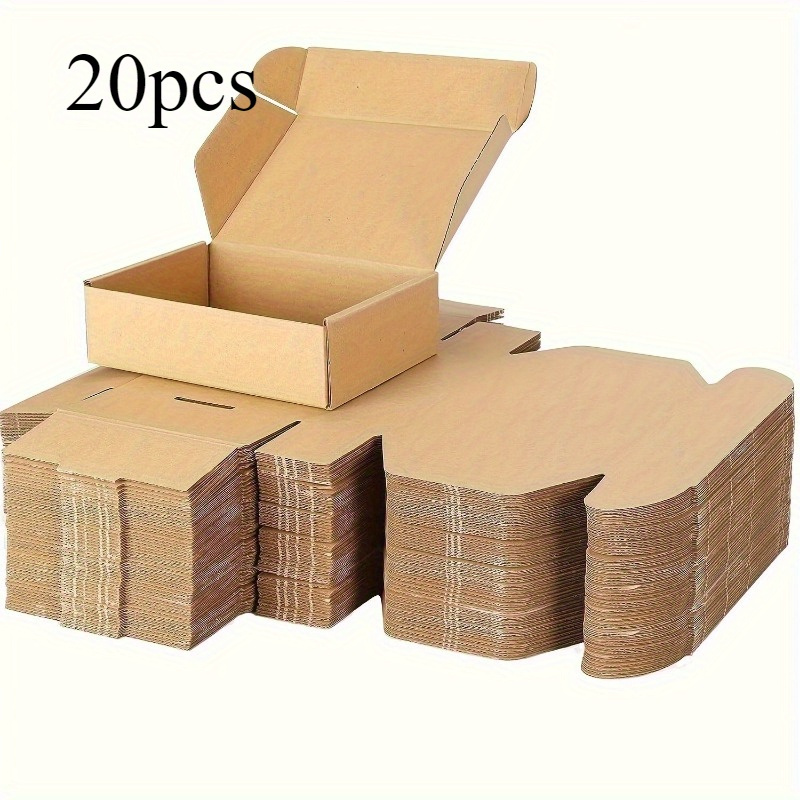 

20-pack Corrugated Paper Boxes For Small Business, Handcrafts, And Gift Packaging