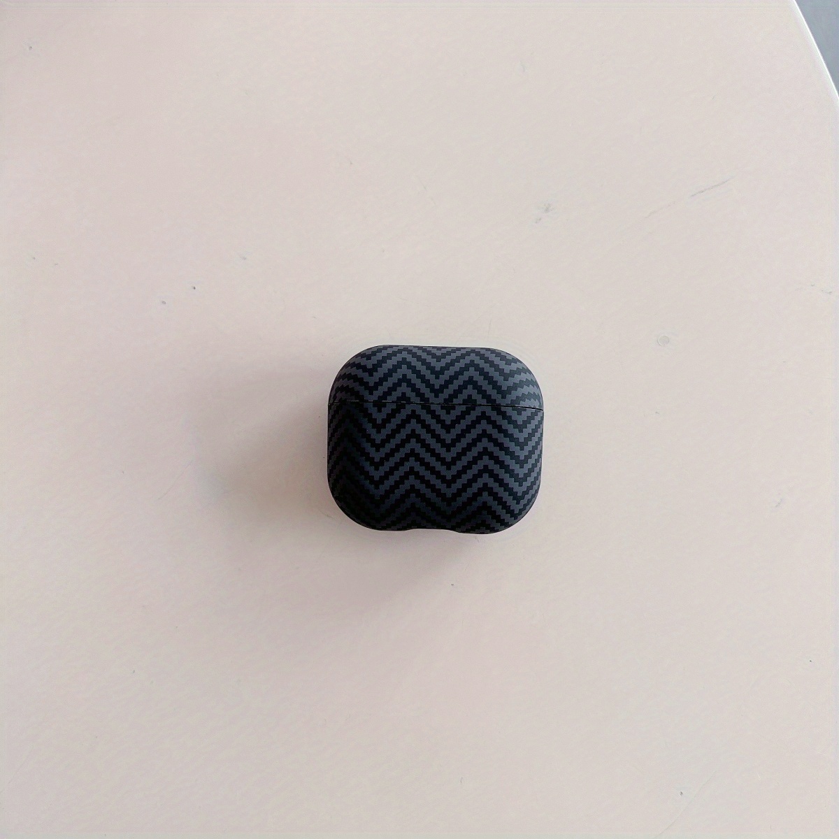 TEMU Étui d'écouteurs noir , Housse d'écouteurs en fibre de carbone, Convient pour Airpods 1/2/3/4/Pro Sac de casque
