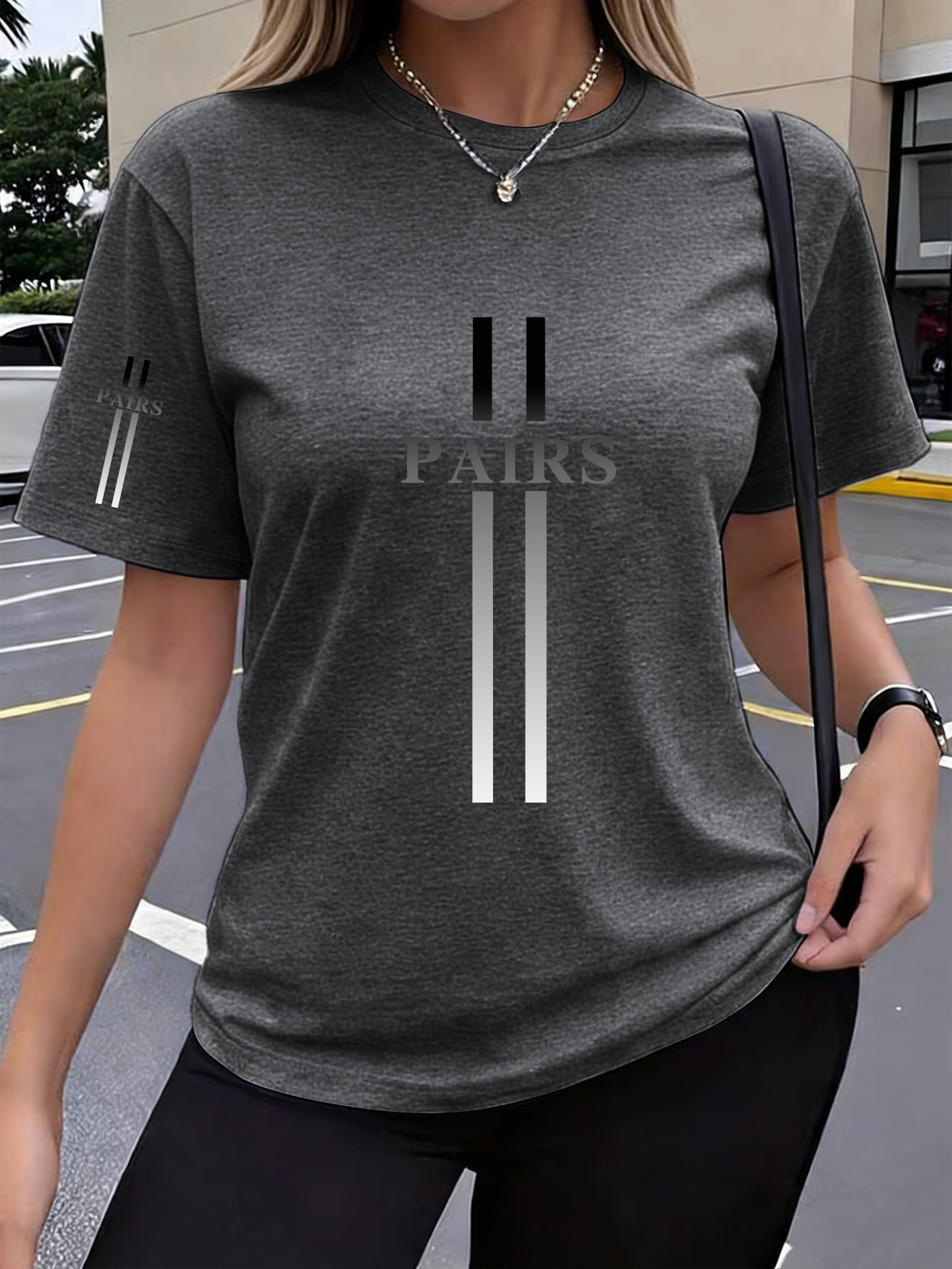 T-Shirt Femme Style Y2K — Imprimé PAIRS 1fd3f1322f304e68a5f05a24f217de25 Goods