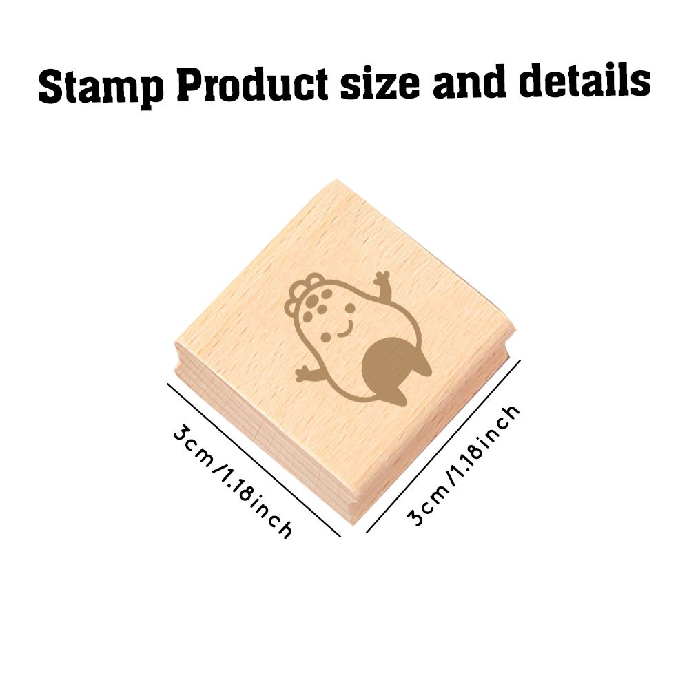 Wood Stamp for DIY Journaling and Scrapbooking