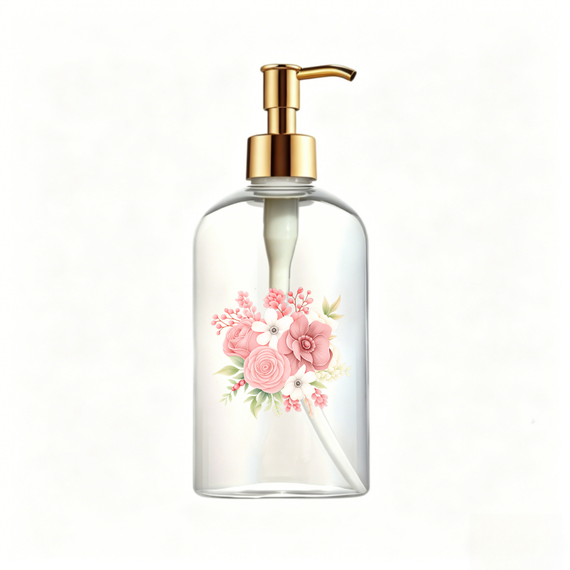 TEMU 1pc Refillable Plastic Soap Dispenser, Countertop Lotion Bottle, Bathroom Soap And Lotion Dispenser Kit For Bathroom Accessories Decoration.